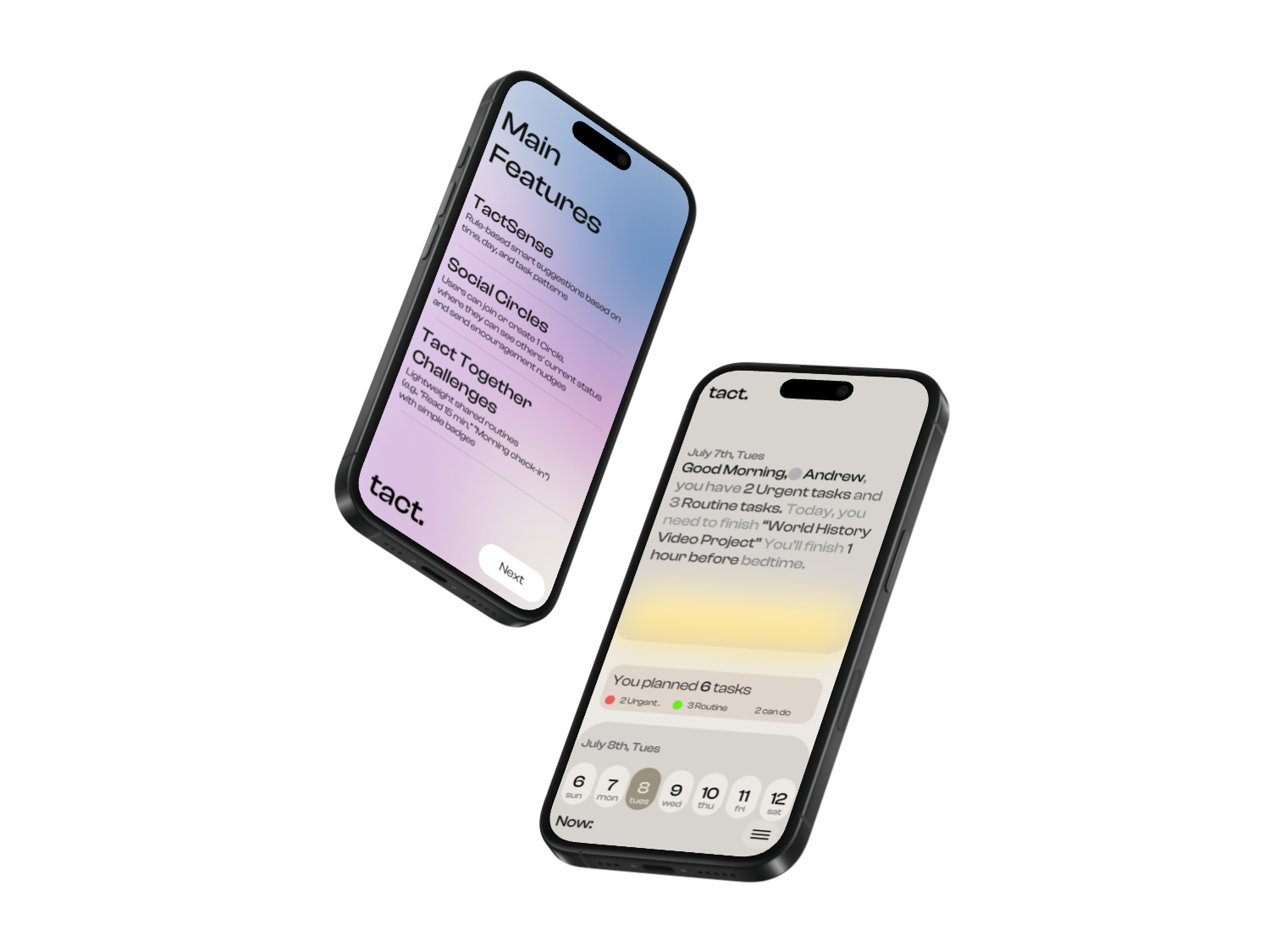Tact App Screenshot